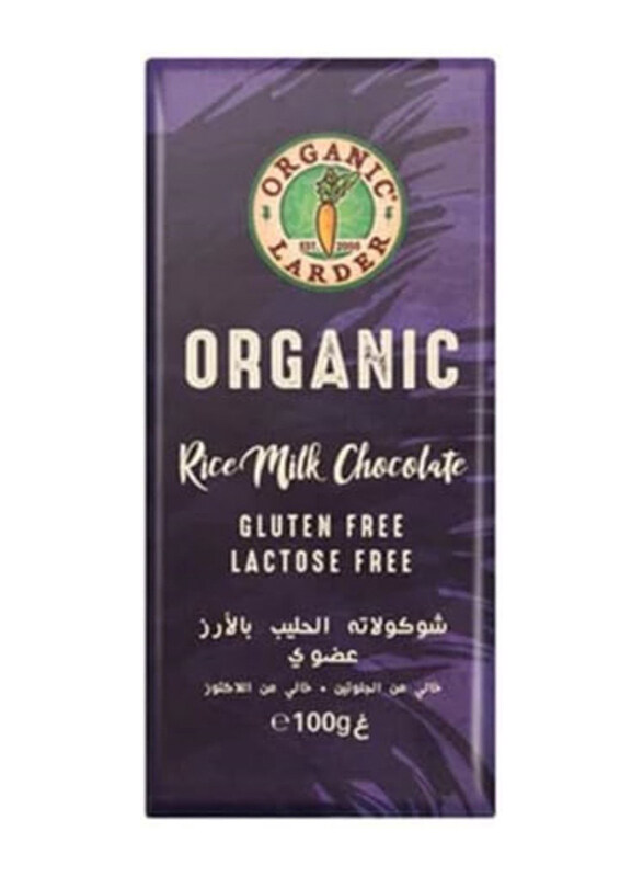 

Organic Larder Rice Milk Chocolate, 100g