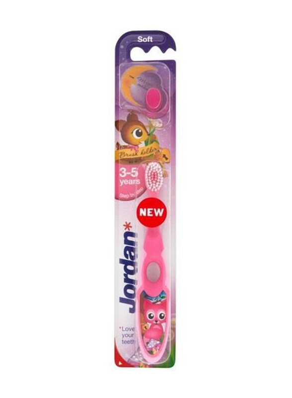 

Jordan Step By Step Toothbrush for Kids, Pink