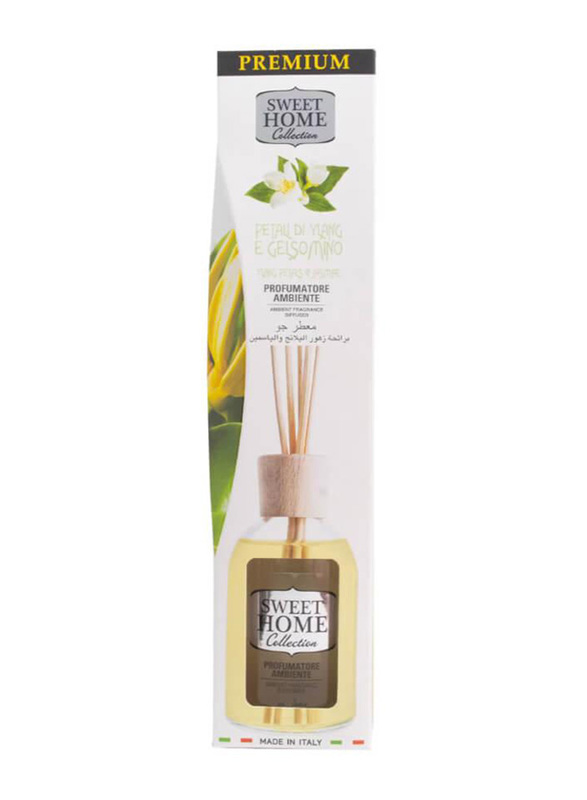 Sweet Home Collections Ylang Petals & Jasmine Ambient Fragrance Diffuser, 100ml, Beige