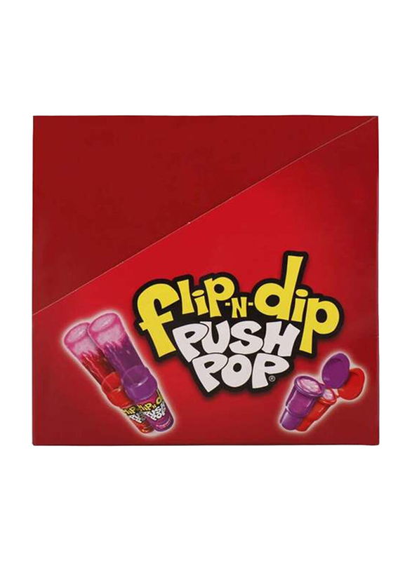 Bazooka Flip N Dip Push Pop Candy, 12 x 25g