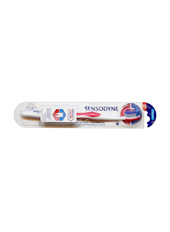 

Sensodyne Sensitivity and Gum Toothbrush, White/Red, Soft