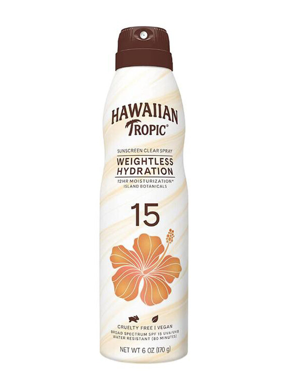 

Hawaiian Tropic Silk Hydration Weightless Spray Sunscreen SPF50, 170g