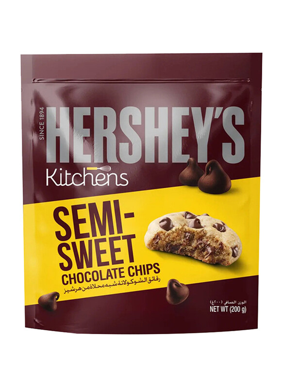 

Hersheys Kitchens Semi-Sweet Chocolate Chips, 200g