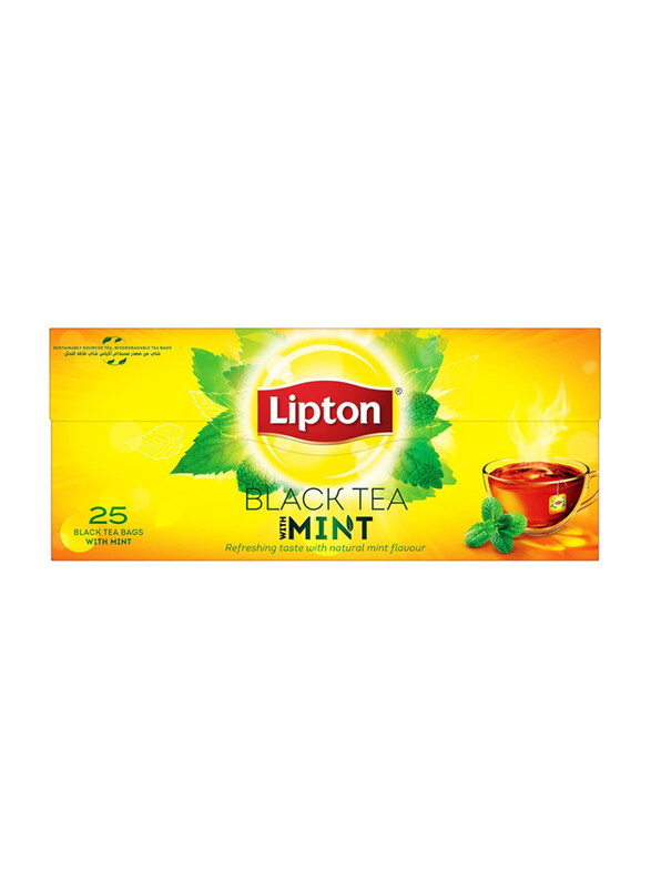 

Lipton Mint Flavoured Black Tea, 25 x 2.3g