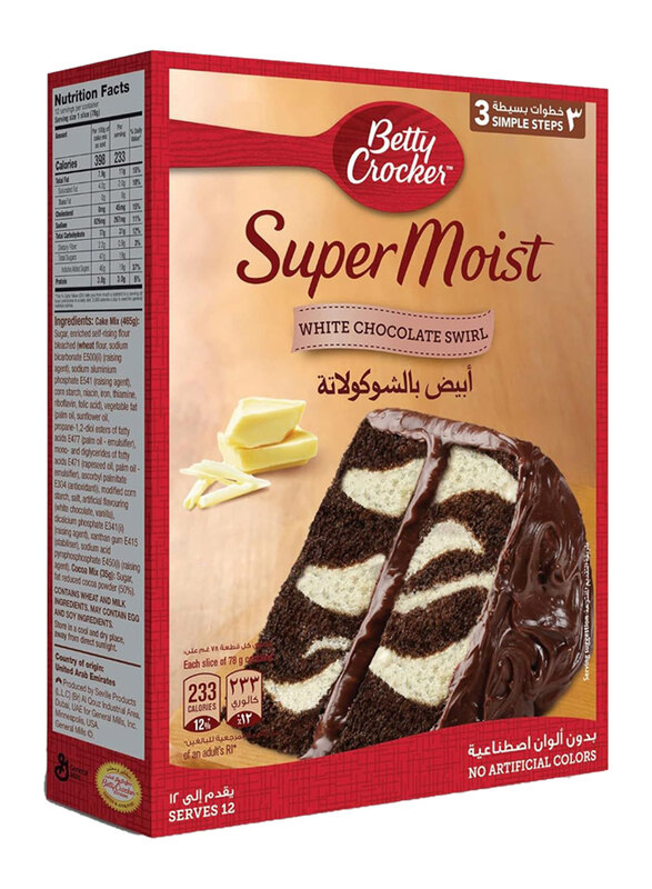 

Betty Crocker White Chocolate Cake Mix, 500g