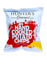 Hunter's Gourmet Hot Chilli Peppers Hand Cooked Potato Chips, 40g