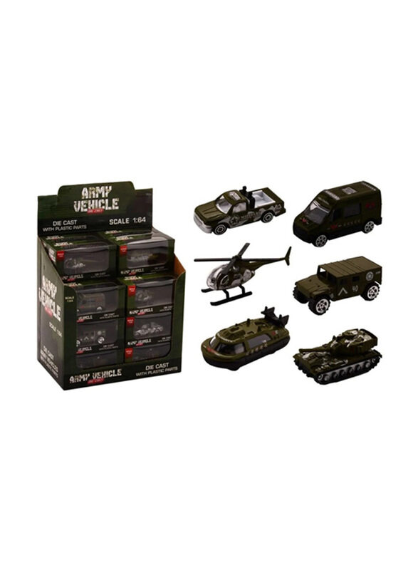 

Johntoy 1:64 Diecast Military Army Cars, Ages 3+, Assorted