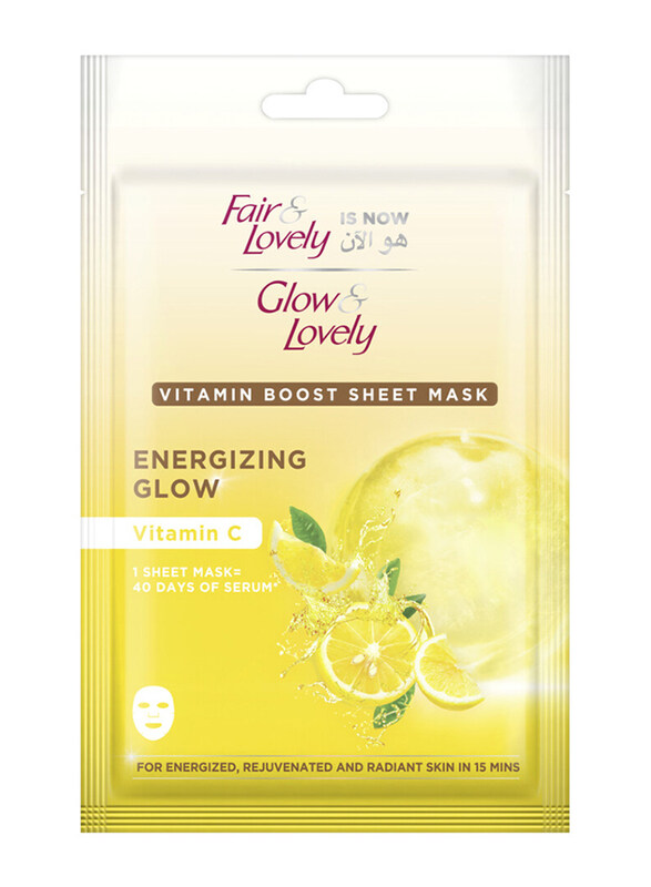 

Glow & Lovely Energizing Glow Vitamin C Sheet Mask, 20g