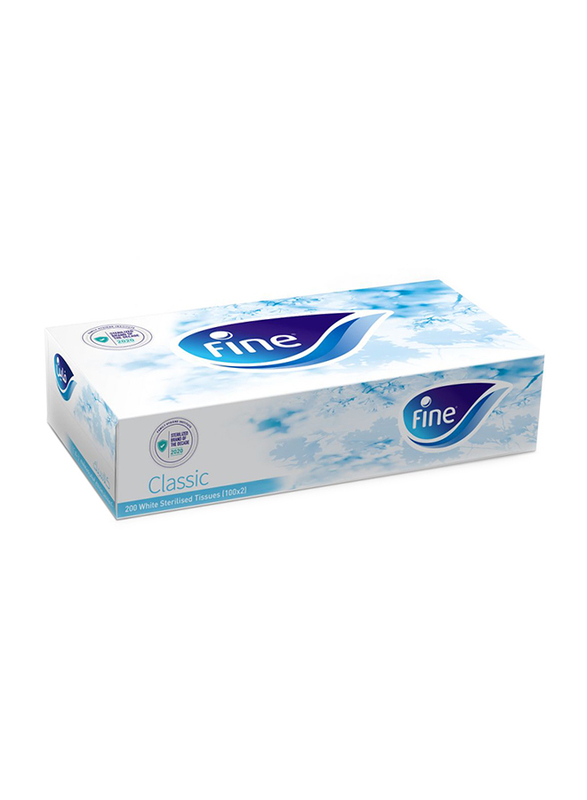 Fine Facial Sterilized Tissues, 100 Sheets x 2 Ply