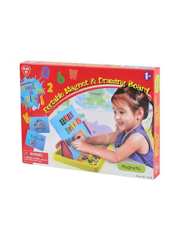 

Playgo Portable Magnetic Drawing Board, Multicolour