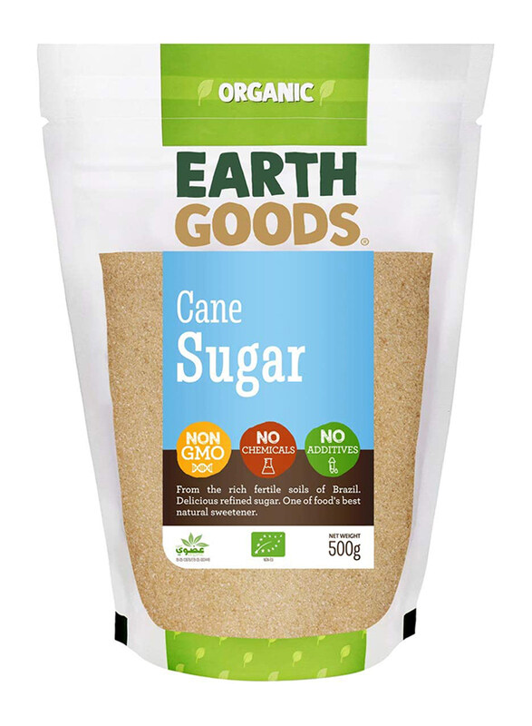 

Earth Goods Organic Cane Sugar, 500g