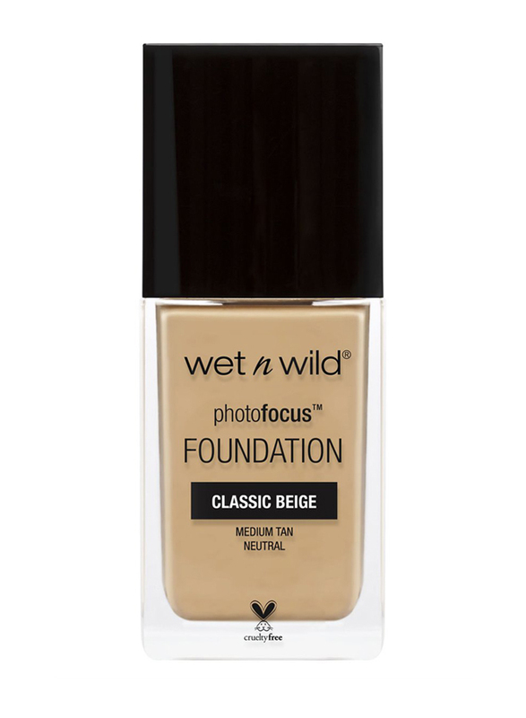 Wet N Wild Photo Focus Foundation, Classic Beige, Beige