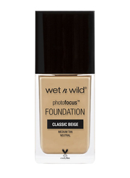 Wet N Wild Photo Focus Foundation, Classic Beige, Beige