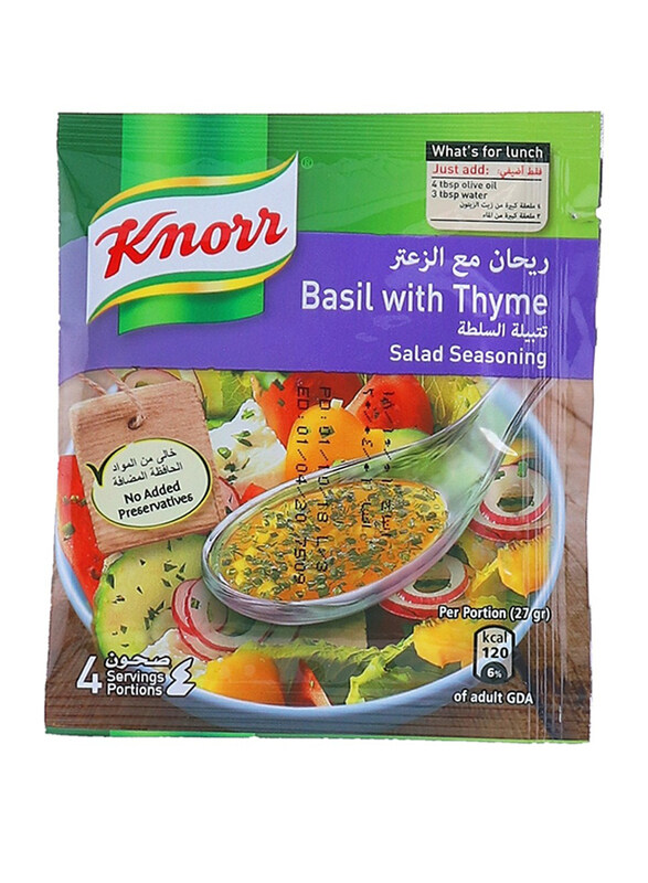 

Knorr Basil with Tyme Salad Seasoning, 4 Packs x 10g