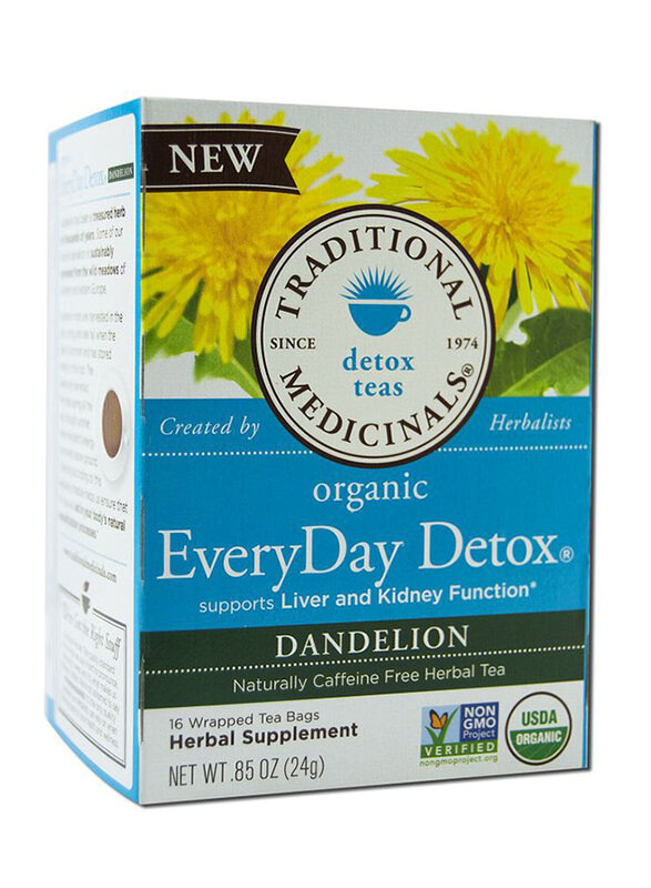 

Traditional Medicinals Organic Everyday Detox Dandelion Herbal Tea, 16 Tea Bags x 1.75g