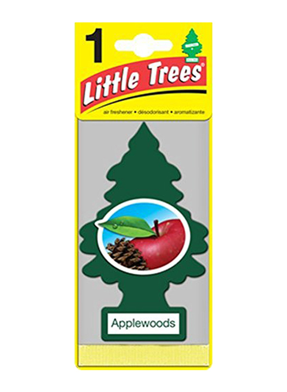 Little Trees Applewoods Paper Car Air Freshener, Black