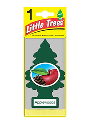 Little Trees Applewoods Paper Car Air Freshener, Black