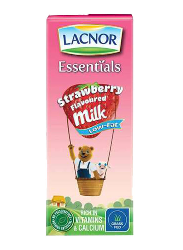 

Lacnor Strawberry Low Fat Milk Drink, 8 x 180ml