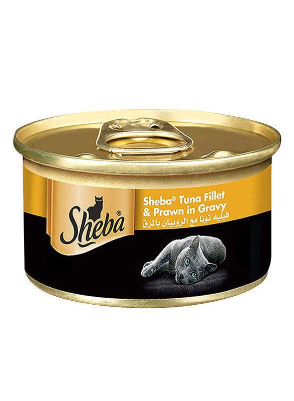 

Sheba Tuna Fillet & Prawn in Gravy Wet Cat Food, 85 grams
