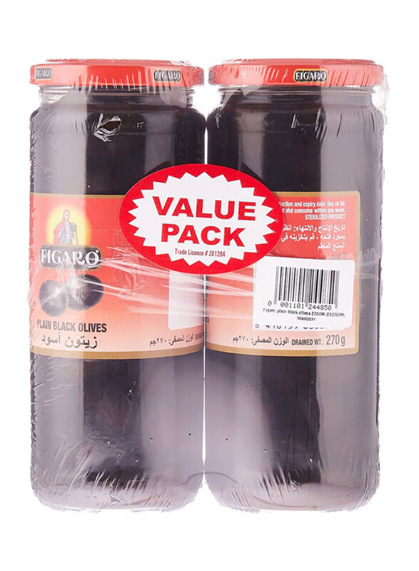 

Figaro Plain Black Olives, 2 x 270g