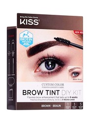 Kiss Brow Tint Diy Kit, Brown