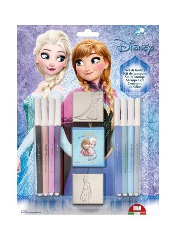 

Multiprint Frozen Stamp and Stamp and Colouring Set, 11-Pieces, Multicolour