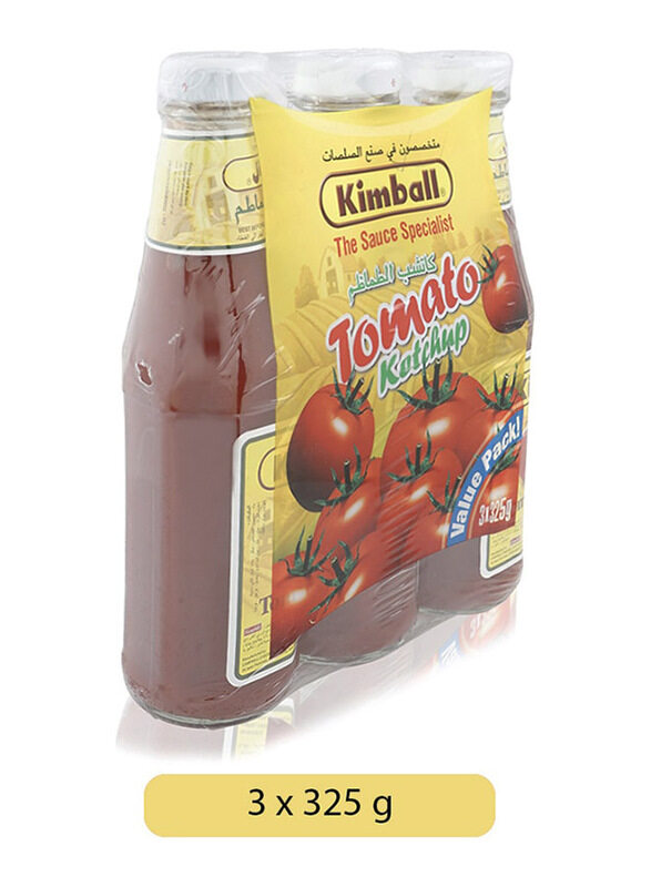 

Kimball Tomato Ketchup, 3 Bottles x 325g