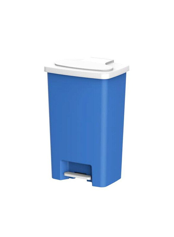 

Cosmoplast Plastic Step-On Waste Bin, 20 Litres, Blue