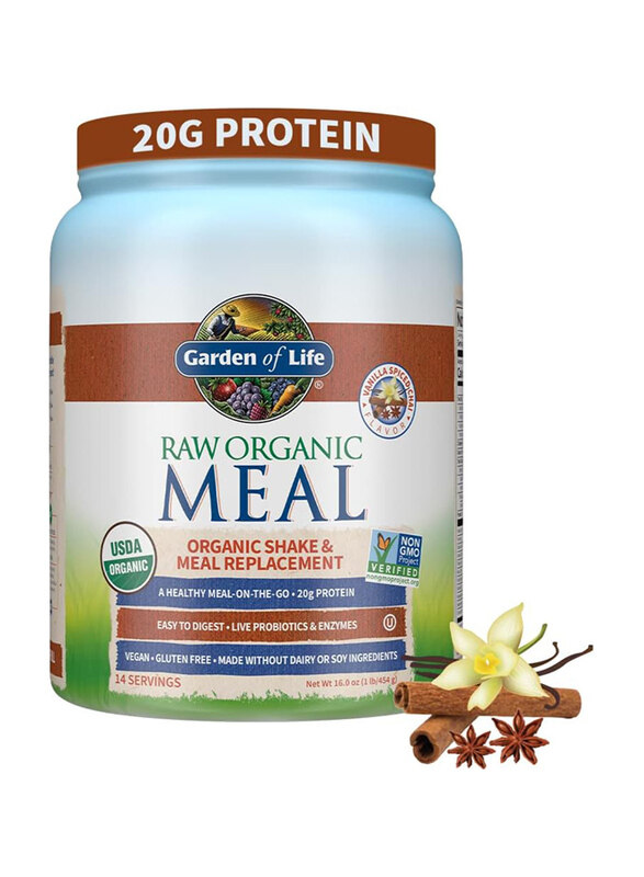 

Garden of Life Meal Replacement Protein Powder, 16oz, Vanilla Chai