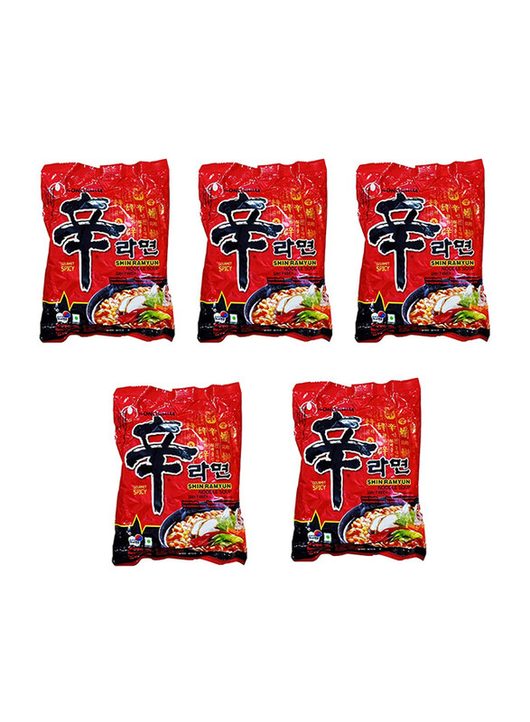 

Nongshim Shin Ramyun Noodles, 5 x 120g