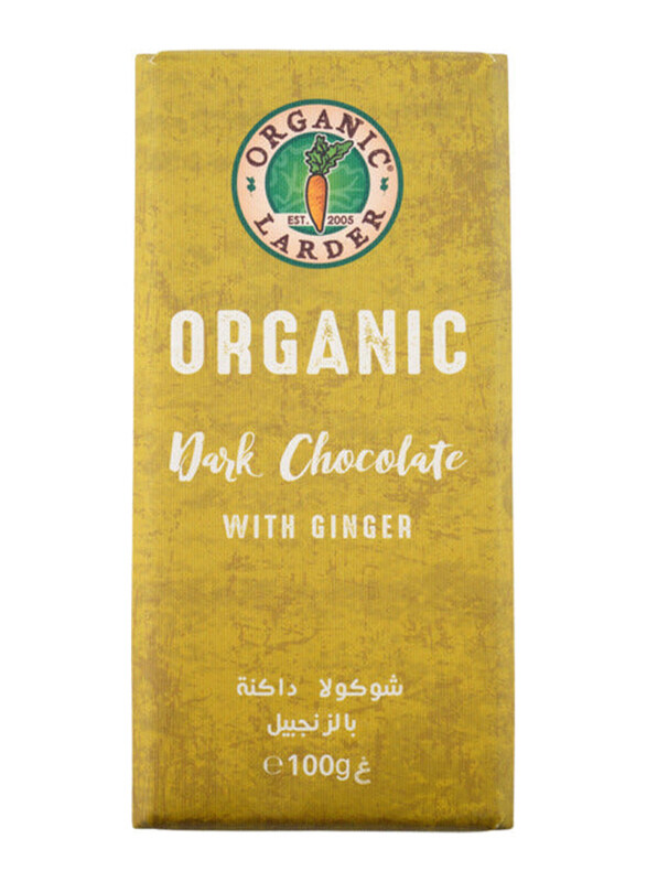 

Organic Larder Dark Chocolate With Ginger, 100g