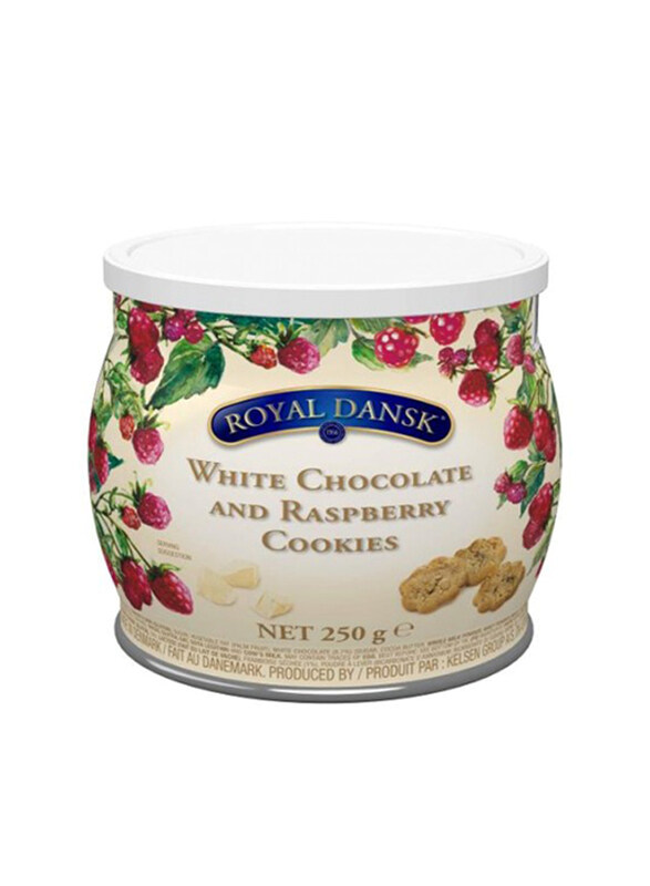 

Royal Dansk White Chocolate & Raspberry Cookies, 250g