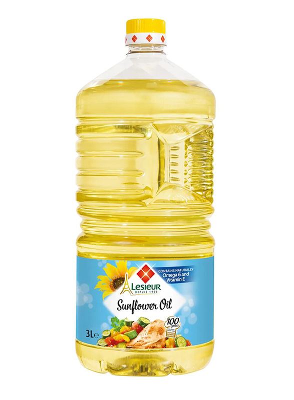Lesieur Heart Sunflower Oil, 3 Liter