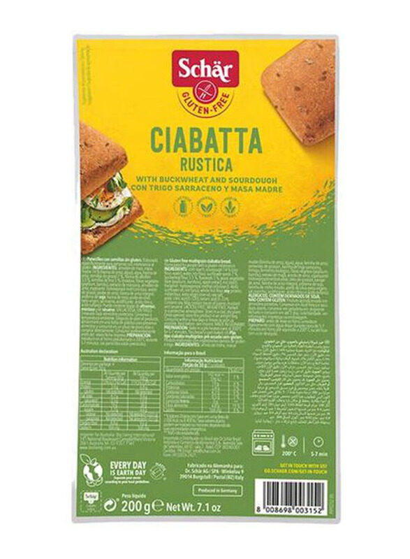 

Schar Ciabatta Rustica Bread, 200g