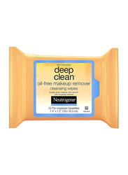 Neutrogena Deep Clean Make Up Removing Wipes, 25 Pieces, Gold
