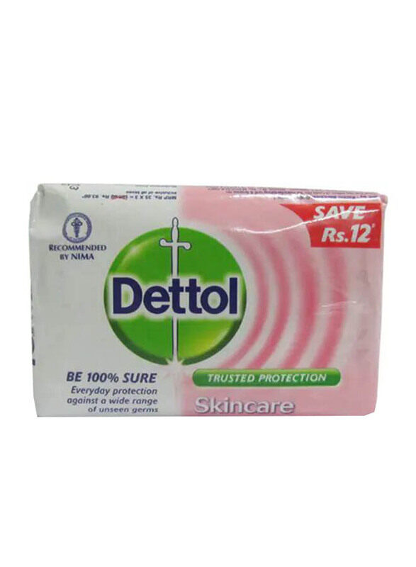 

Dettol Skincare Soap Bar, 4 Pieces, 120gm