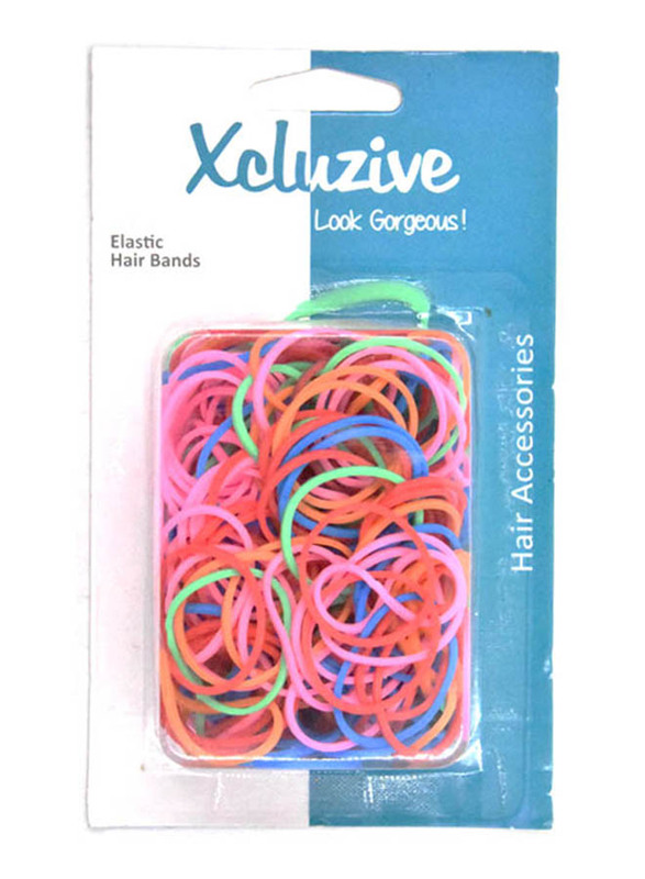 Xcluzive Hair Tie Ponytail Hair Rubber Band, Multicolour