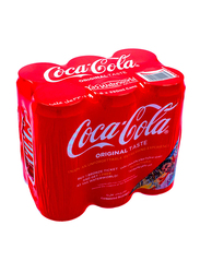 Coca Cola Original Soft Drink, 6 Cans x 330ml