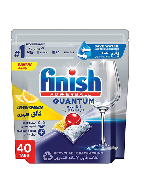 

Finish Power Ball Quantum All in One Lemon, 40 Tablets