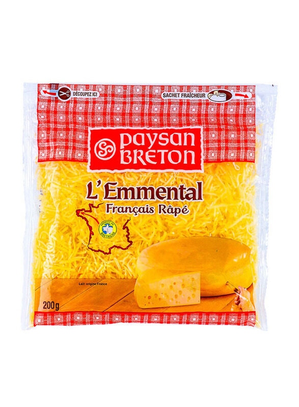 

Paysan Breton Shredded Emmental Cheese, 200g