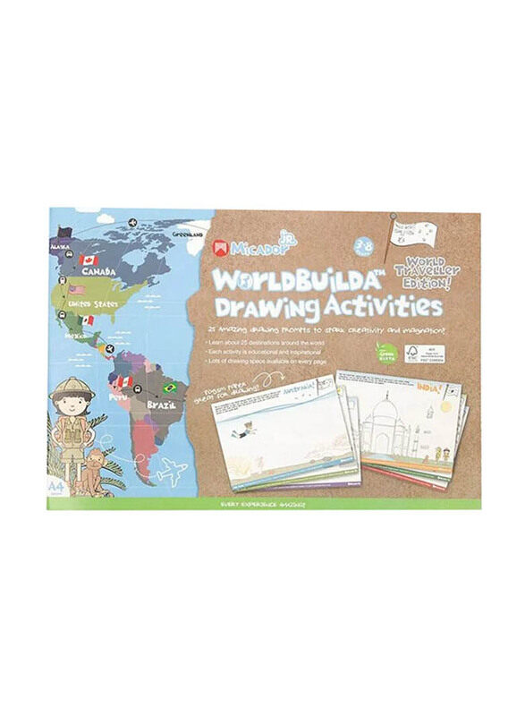

Micador Worldbuilda Activity Pad, A4 Size, Multicolour