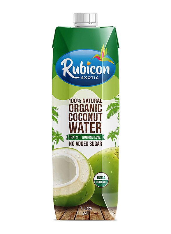 Rubicon Exotic 100% Natural Organic Coconut Water, 1 Liter