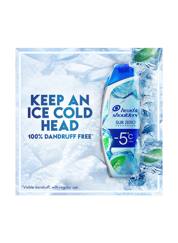 Head & Shoulders Menthol Sub Zero Freshness Shampoo All Hair Types, 400ml