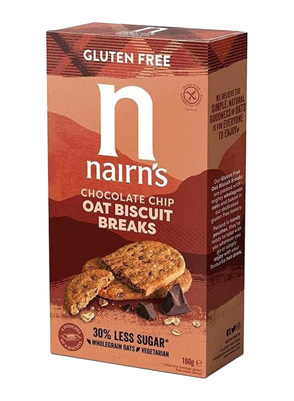 

Nairn's Gluten Free Chocolate Chip Biscuit Breaks, 160g