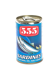 555 Sardines in Natural Oil, 155g