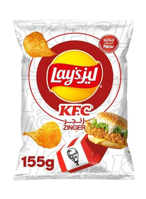 

Lays KFC Zinger Potato Chips, 155g