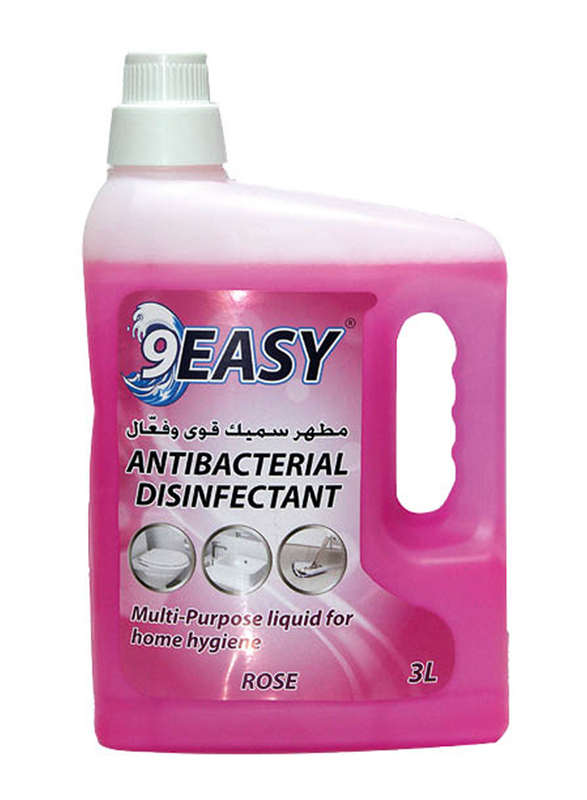 9Easy Antibacteria Disinfectant Rose, 3 Liters