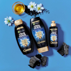 Garnier Ultra Doux Black Charcoal & Nigella Seed Oil Purifying & Shine Conditioner, 400ml