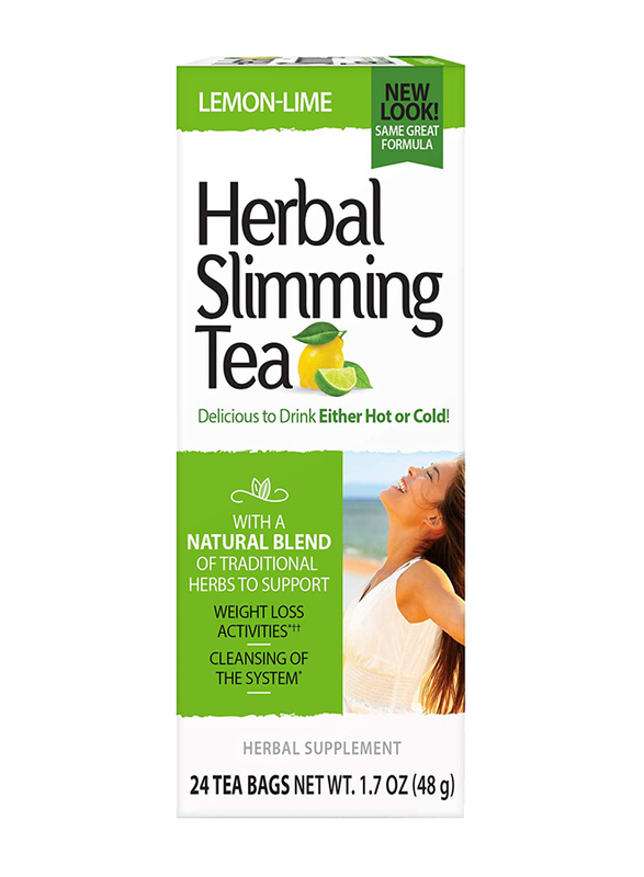 21st Century Herbal Slimming Lemon-Lime Tea, 24 Tea Bags, 48g