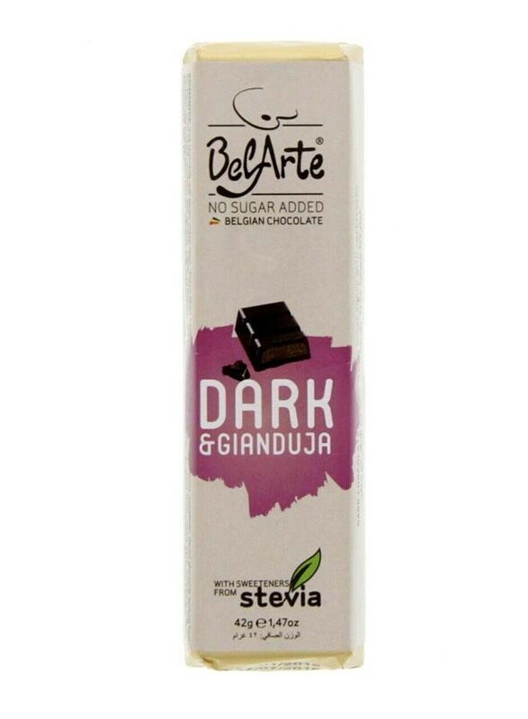 

Belarte Sugar Free Dark & Gianduja Belgian Chocolate Bars, 42g